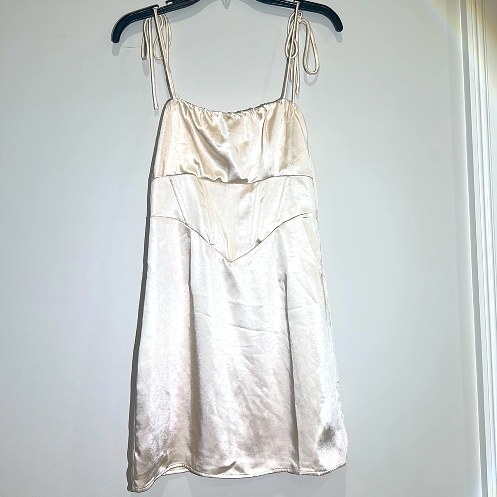 Princess Polly Sarah Corset Mini Dress Champagne